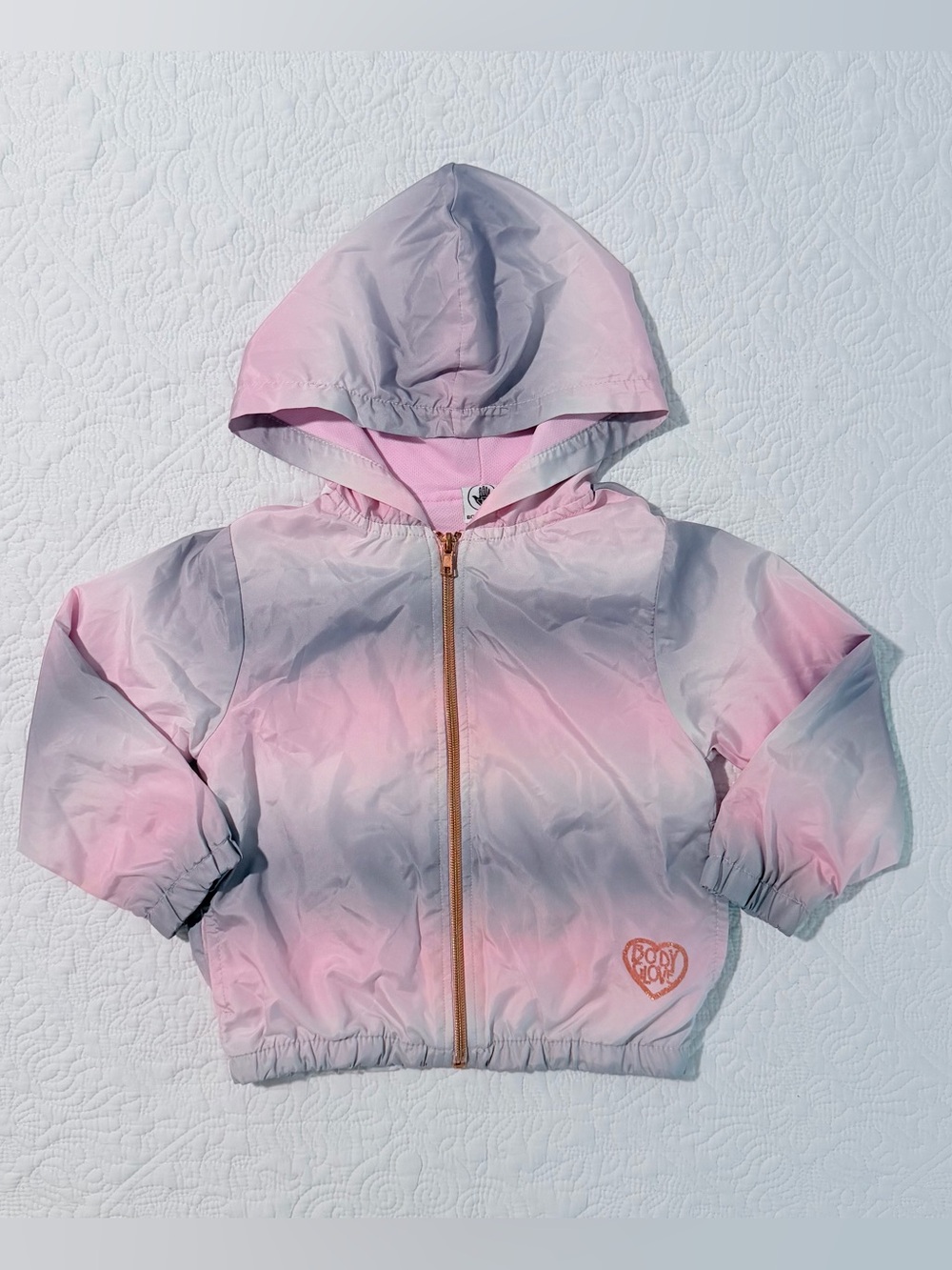 Body Glove | Girls Pink & Grey Tie Dye Windbreaker | Size 4